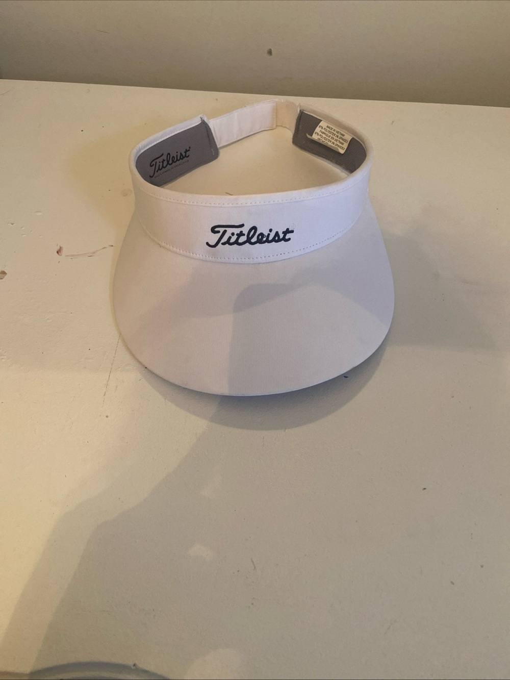 Titleist White Visor with Black Logo